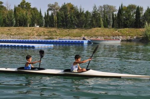 Olimpiya mükafatçımız Mingəçevirdə -  FOTOLAR