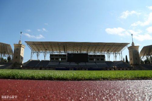 Respublika stadionunda son durum - FOTOLAR