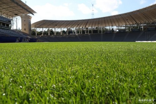 Respublika stadionunda son durum - FOTOLAR