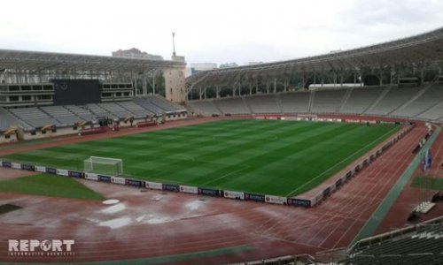 Respublika Stadionunda son durum - FOTOLAR