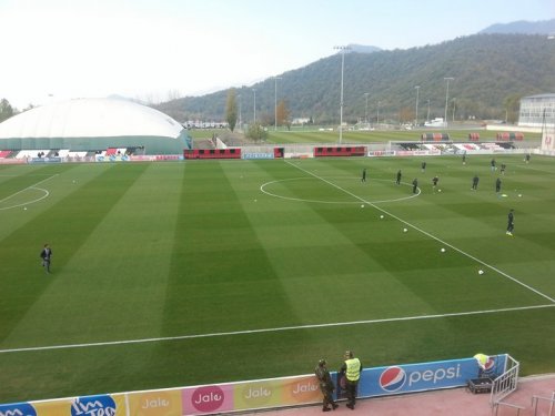 Qəbələ şəhər stadionunda son durum - FOTOLAR