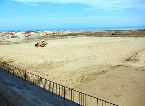 "Sumqayıt"ın stadionunu düzənlədilər  - FOTOLAR