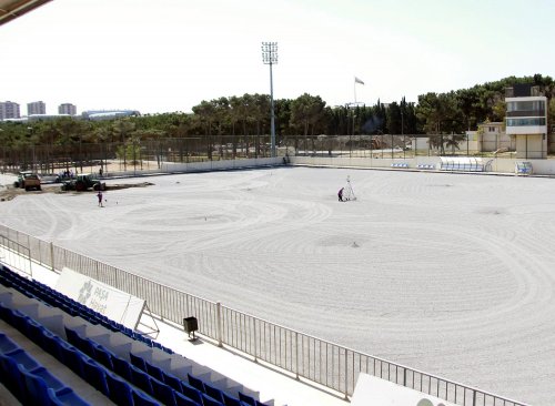 “Kapital Bank Arena”da təmir işləri - FOTOLAR