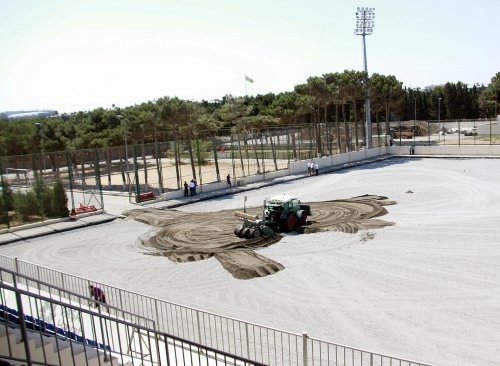 “Kapital Bank Arena”da təmir işləri - FOTOLAR