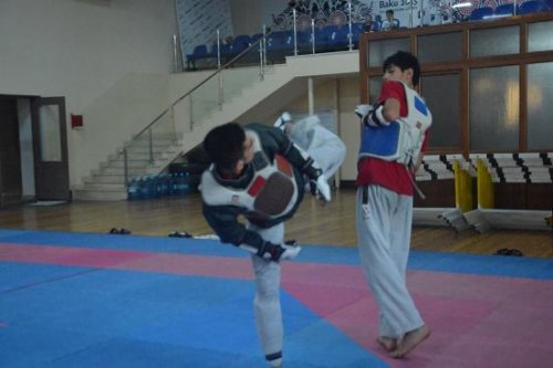 Taekvondoçularımızın olimpiada hazırlıqları - FOTOLAR