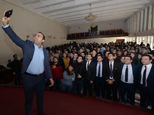 Universitetdə Avroliqa görüşü - FOTOLAR