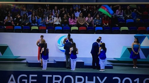 Gimnastımız Bakıda gümüş medal qazandı - FOTOLAR