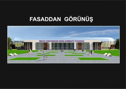 "Sumqayıt"ın yeni stadionu belə olacaq - FOTOLAR