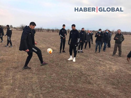 "Qarabağ" "İmarət"də futbol oynadı - FOTOLAR - VİDEO