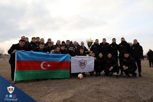 "Qarabağ" "İmarət"də futbol oynadı - FOTOLAR - VİDEO