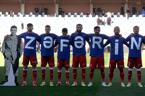 Premyer Liqa oyununda Zəfər Günü - FOTO