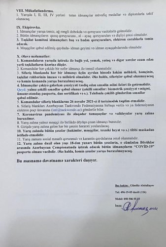 COVID pasportu olmayanlar  Azərbaycan çempionatına buraxılmayacaq