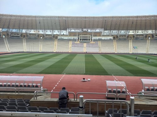 Respublika stadionu oyuna hazırdır - FOTOLAR