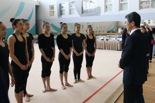 Yaponiya səfiri Milli Gimnastika Arenasında - FOTOLAR