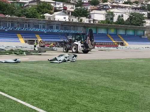 "ASCO Arena"da işlərə başlanıldı - FOTOLAR