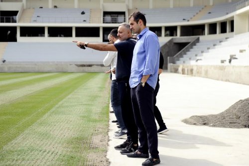 PFL rəhbərliyi "Sumqayıt"ın stadionunda - FOTOLAR