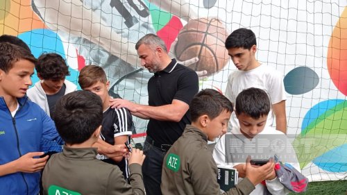 Qurban Qurbanov futbol turnirinin açılışında - FOTO