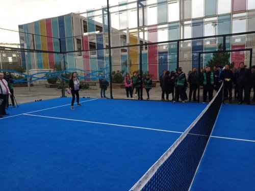 Su İdman Sarayında padel tennis kortunun açılışı oldu - FOTOLAR