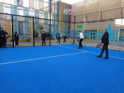 Su İdman Sarayında padel tennis kortunun açılışı oldu - FOTOLAR