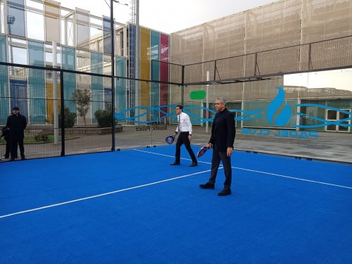 Su İdman Sarayında padel tennis kortunun açılışı oldu - FOTOLAR