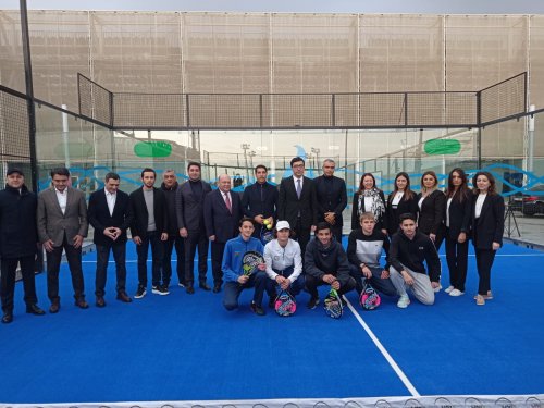 Su İdman Sarayında padel tennis kortunun açılışı oldu - FOTOLAR