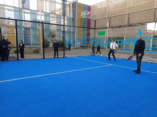 Su İdman Sarayında padel tennis kortunun açılışı oldu - FOTOLAR