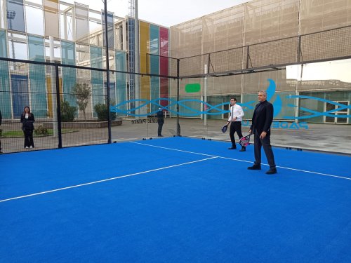 Su İdman Sarayında padel tennis kortunun açılışı oldu - FOTOLAR