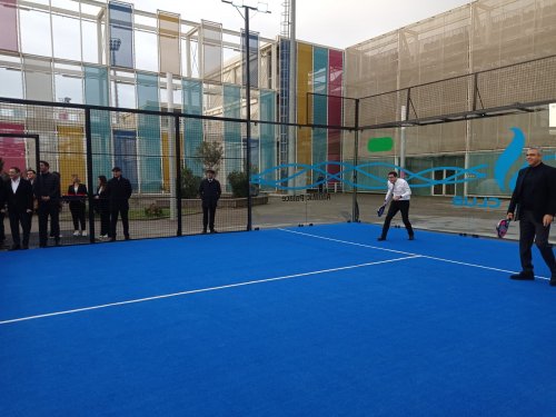 Su İdman Sarayında padel tennis kortunun açılışı oldu - FOTOLAR