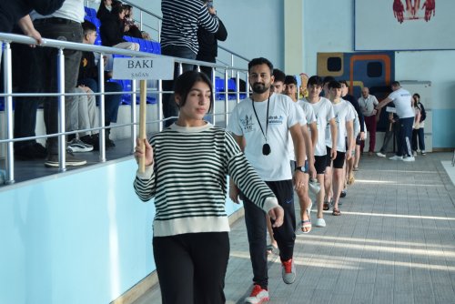 Qusar Olimpiya İdman Kompleksində üzgüçülük yarışı keçirilib