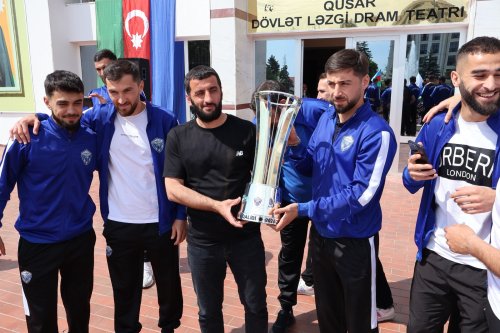 Qusarda çempionluq coşqusu - FOTOLAR