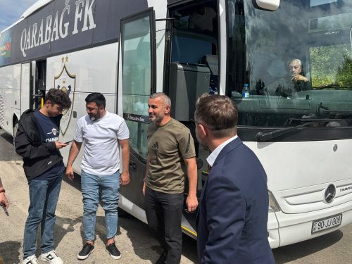"Qarabağ"ın işğaldan azad olunmuş ərazilərə səfəri başladı - FOTOLAR