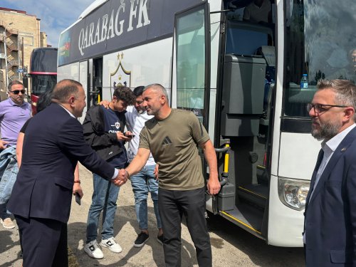 "Qarabağ"ın işğaldan azad olunmuş ərazilərə səfəri başladı - FOTOLAR
