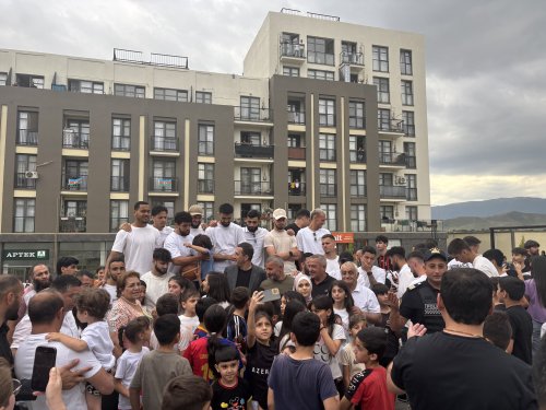 Füzuli sakinləri "Qarabağ"ı coşqu ilə qarşıladı