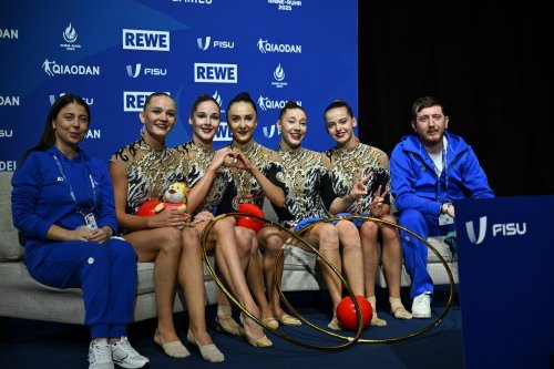 Gimnastlarımız qızıl medalla başladı - FOTOLAR