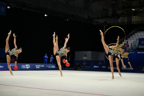 Gimnastlarımız qızıl medalla başladı - FOTOLAR
