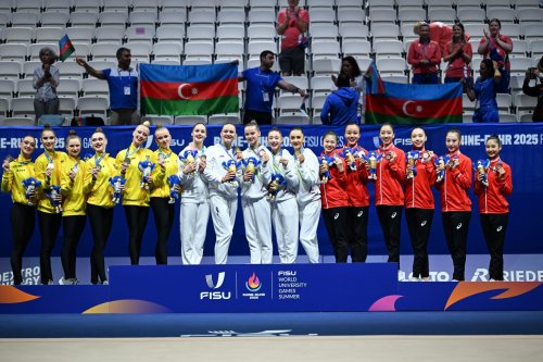 Gimnastlarımız qızıl medalla başladı - FOTOLAR