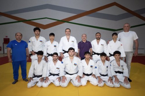 Dünya çempionatına yollanacaq cüdoçularla görüş oldu - FOTOLAR