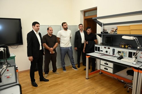 Olimpiya çempionları Qarabağ Universitetində - FOTOLAR