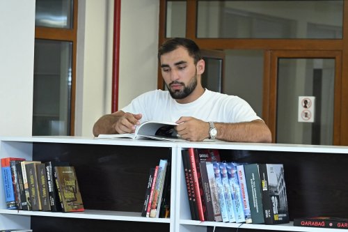 Olimpiya çempionları Qarabağ Universitetində - FOTOLAR
