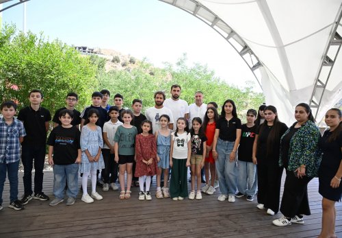 Olimpiya çempionlarımızın Qarabağ səfəri - FOTOLAR
