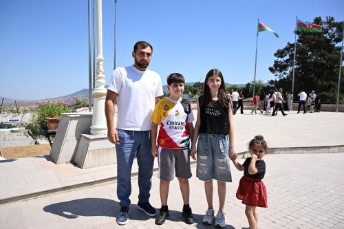Olimpiya çempionlarımızın Qarabağ səfəri - FOTOLAR