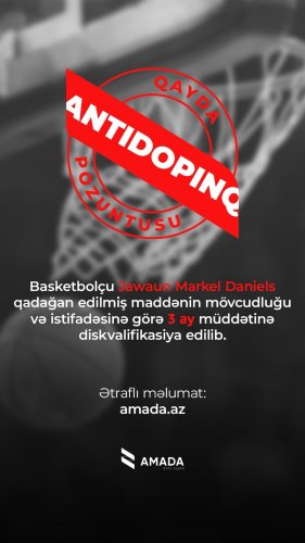 Azərbaycanda çıxış edən basketbolçu cəzalandı
