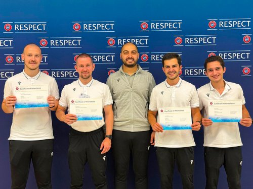 Azərbaycan hakimləri UEFA-nın tədbirində - FOTO