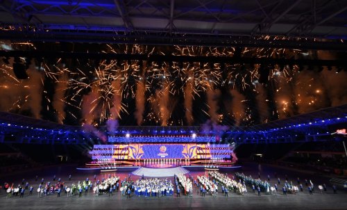 Gəncə Stadionunda MDB Oyunları üçün möhtəşəm açılış - YENİLƏNDİ - FOTOLAR Gəncə Stadionunda MDB Oyunları üçün möhtəşəm açılış - YENİLƏNDİ - FOTOLAR