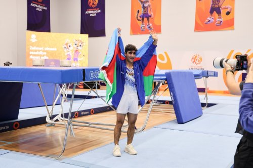 MDB Oyunları: Gimnastlarımızdan qızıl və bürünc medallar - FOTOLAR