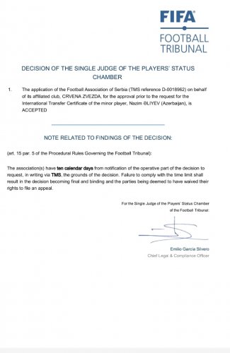 Millimizin 15 yaşlı futbolçusu rəsmən "Srvena Zvezda"da - FOTO