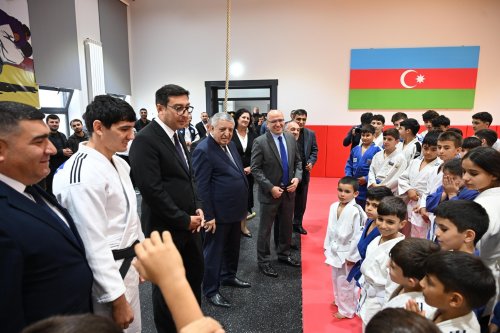 Daha bir cüdo zalı istifadəyə verildi - FOTOLAR