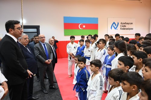 Daha bir cüdo zalı istifadəyə verildi - FOTOLAR
