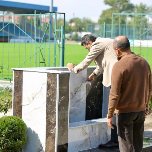 Tovuz şəhər stadionunun təhvil veriləcəyi vaxt açıqlandı - FOTOLAR