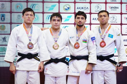 Cüdoçularımız Qazaxıstanda 6 medal qazandı - FOTOLAR